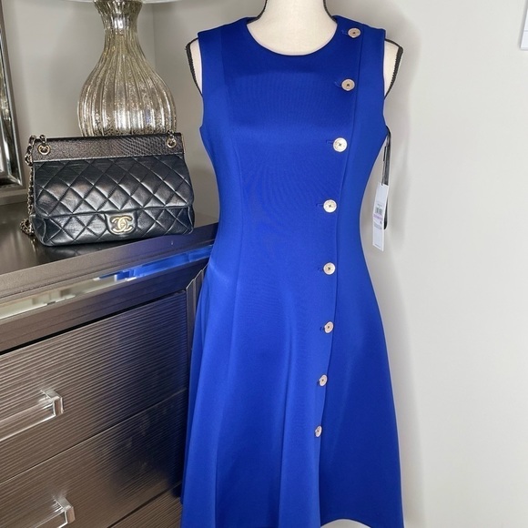 𝅺OFFICE or Cocktail Party Ready! A Line Calvin Klein Dress Sz 6 - Picture 3 of 11